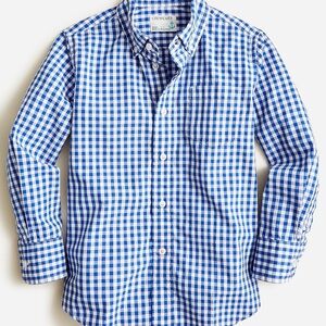 Crewcuts Blue and White Checkered Kids Shirt 4-5y